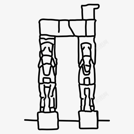 波斯波利斯手绘伊朗svg_新图网 https://ixintu.com 波斯 波利 利斯 手绘 伊朗 中东 雕像 世界 地标科 纳线