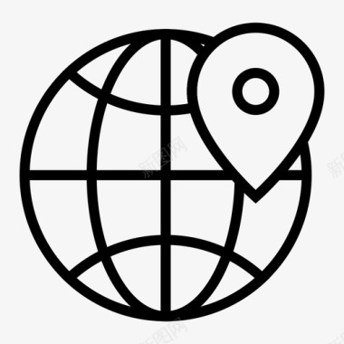 定位目标国际本地搜索引擎优化图标