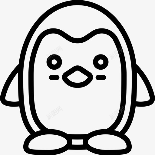 企鹅冬季时间2直系svg_新图网 https://ixintu.com 企鹅 冬季 时间 直系