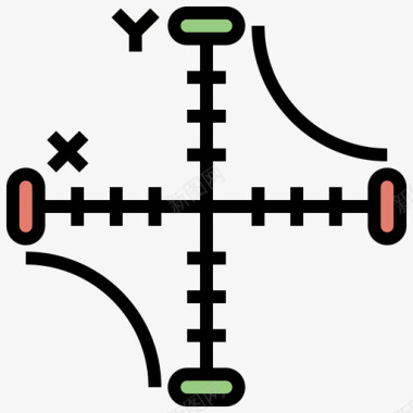 轴科学6线性颜色图标