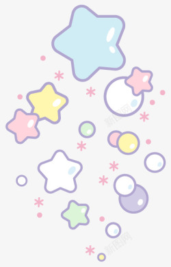 可爱星星童趣素材