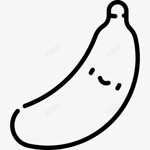 香蕉水果和蔬菜1de3系列线性svg_新图网 https://ixintu.com 香蕉 水果 蔬菜 系列 线性