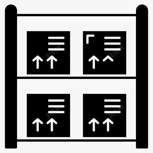 货架托盘货架仓库货架svg_新图网 https://ixintu.com 货架 仓库 托盘 包裹 运输 字形 矢量 矢量图 图标