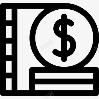 电影预算电影产业29线性图标