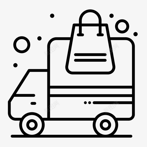 送货订货运输svg_新图网 https://ixintu.com 送货 订货 运输 卡车 车网 购加 粗线