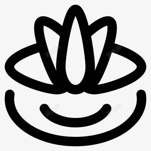水中花环境自然svg_新图网 https://ixintu.com 水中 花环 环境 自然 植物 春天 天花
