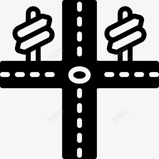 十字路口方向公路svg_新图网 https://ixintu.com 十字路口 方向 公路 旅程 运输