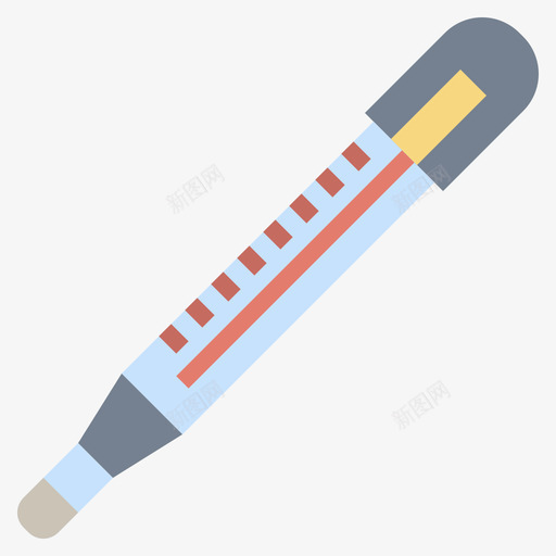 温度计科学8扁平svg_新图网 https://ixintu.com 温度计 科学 扁平
