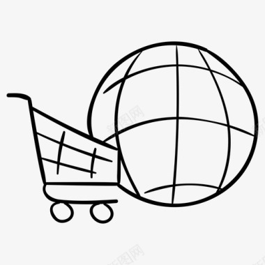全球购物网上购物全球购买图标