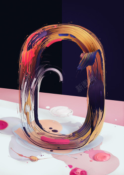 思维绘画泼墨彩色绘画艺术数字文本设计创意设计思维灵感高清图片