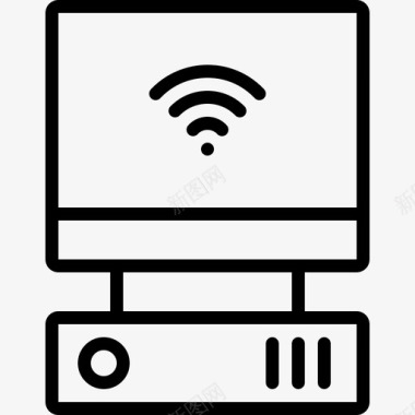 pc路由器wifi热点互联网图标