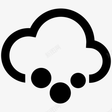 天气17冰雹图标