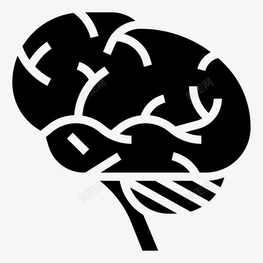 大脑神经系统svg_新图网 https://ixintu.com 大脑 神经系统 思维 空气污染 标志
