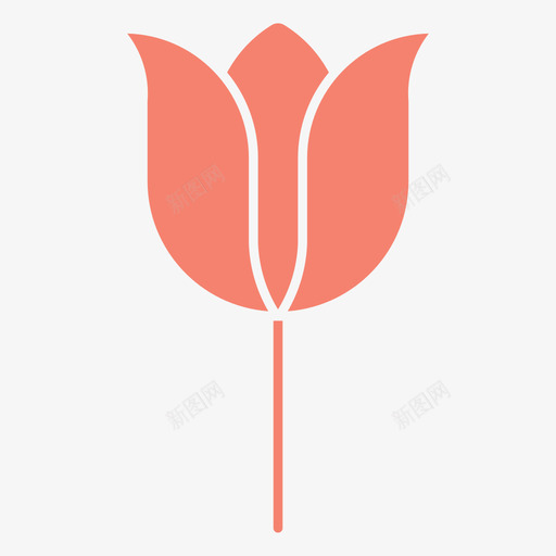 郁金香花绿svg_新图网 https://ixintu.com 郁金 郁金香 香花 花花 绿花