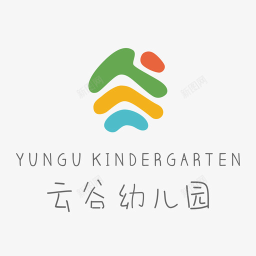 幼儿园logo彩色svg_新图网 https://ixintu.com 幼儿园 彩色
