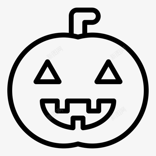 南瓜脸鬼魂万圣节svg_新图网 https://ixintu.com 南瓜 万圣节 鬼魂 怪物 恐怖 轮廓