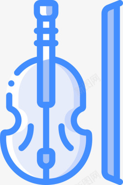 小提琴古董2蓝色图标
