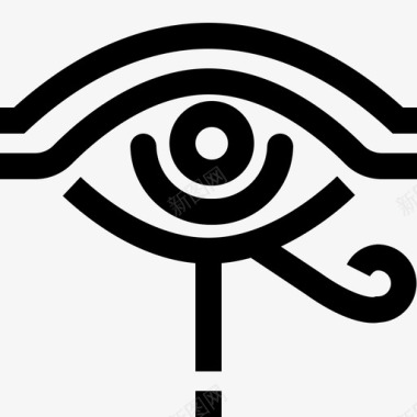 埃及左眼古代语言图标