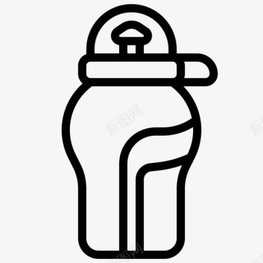 水瓶饮料矿物质图标