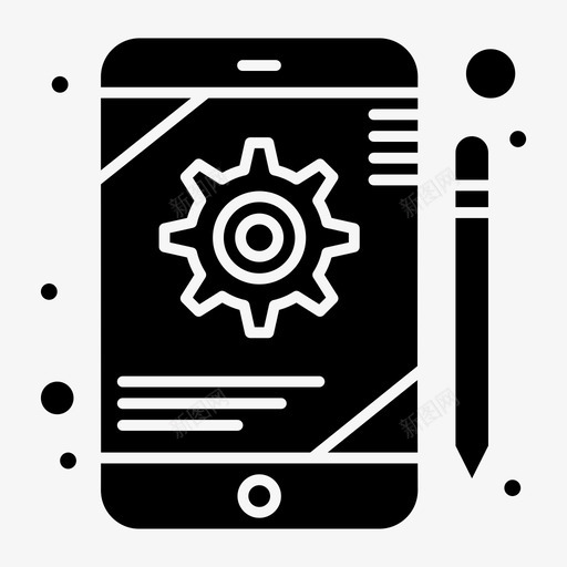 应用程序配置装备svg_新图网 https://ixintu.com 应用程序 配置 装备 平板电脑 帮助 支持 实体 字形