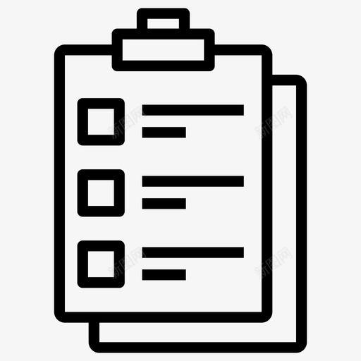 任务待办事项列表文档计划列表svg_新图网 https://ixintu.com 任务 列表 待办 事项 文档 计划 清单 购物 提纲 向量 图标
