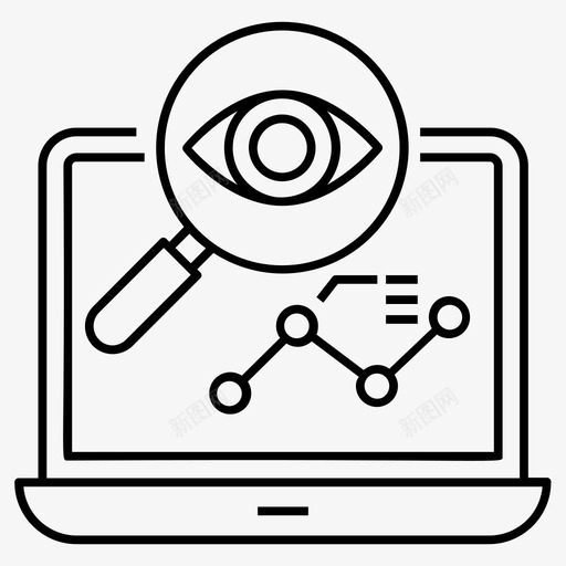 seo监控网络监控监控眼svg_新图网 https://ixintu.com 监控 网络监控 眼眼 可见 轮廓 向量 图标