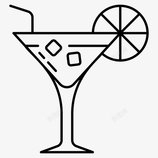 马提尼饮料酿造svg_新图网 https://ixintu.com 马提尼 饮料 酿造 果汁 白酒 食品 线图 图标