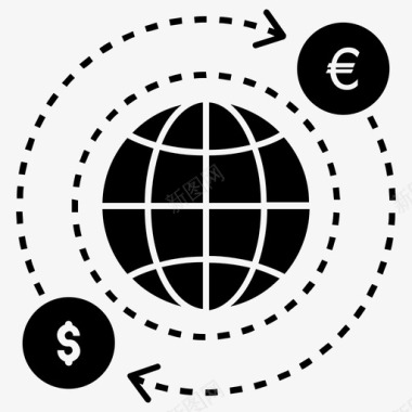 全球兑换货币兑换外汇兑换图标