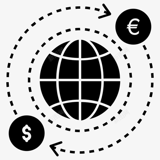 全球兑换货币兑换外汇兑换svg_新图网 https://ixintu.com 兑换 货币 全球 外汇 证券交易 商业 金融 字形 图标