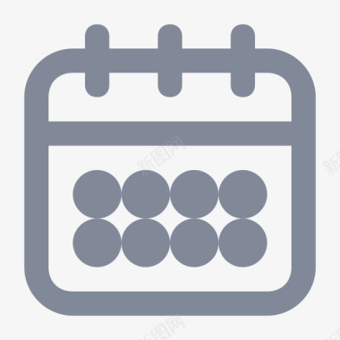 工作日历icon3x图标