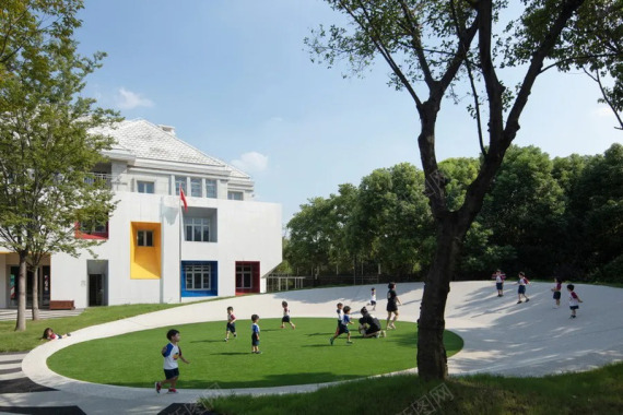 上海大华马杰克双语幼儿园景观设计张唐景观项目大华马背景
