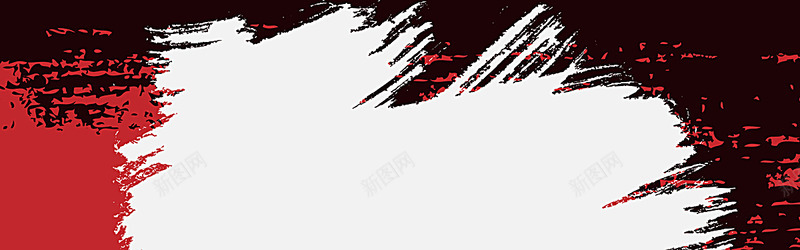 抽象大红色黑色笔触笔刷banner海报bannerjpg设计背景_新图网 https://ixintu.com 抽象 大红 红色 黑色 笔触 笔刷 海报