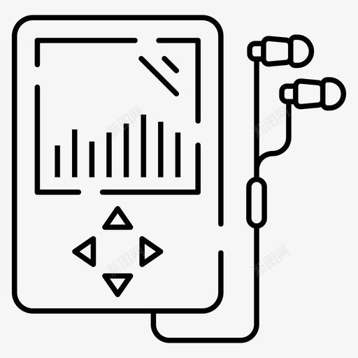 音频播放器音频音乐ipodsvg_新图网 https://ixintu.com 音频 播放器 音乐 电子 便携式 电子产品 电器 向量 图标