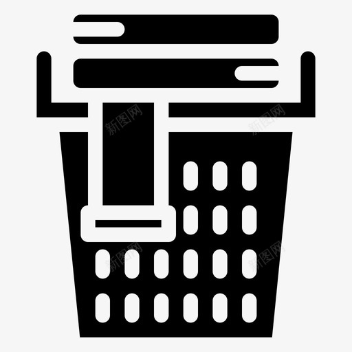 洗衣篮清洁脏衣服svg_新图网 https://ixintu.com 洗衣 清洁 衣服 洗涤 标志