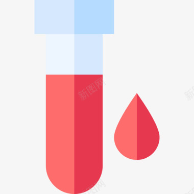 血液测试病毒传播1平坦图标