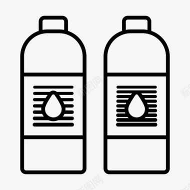 饮料瓶果汁塑料瓶图标