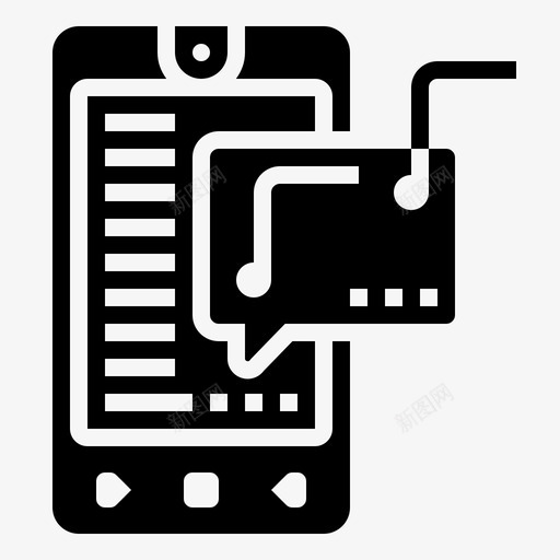 语音提示应用程序音乐svg_新图网 https://ixintu.com 语音 提示 应用程序 音乐 智能 手机 识别 标志 标志符 符号