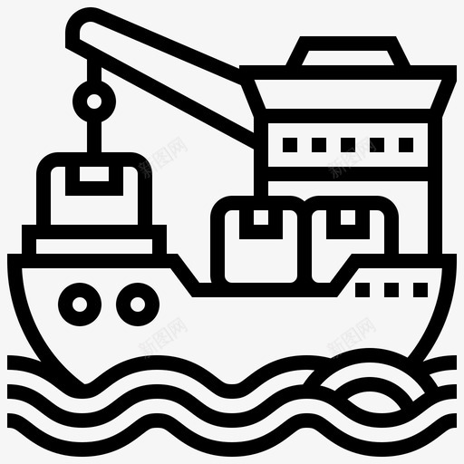 运输出口货运svg_新图网 https://ixintu.com 运输 出口 货运 国际 船舶 装运
