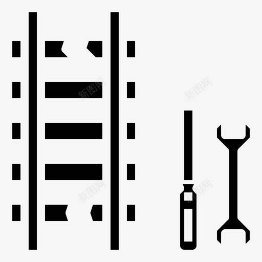 修理铁路45号填充svg_新图网 https://ixintu.com 修理 铁路 填充