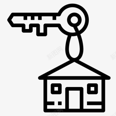 钥匙通道房子图标