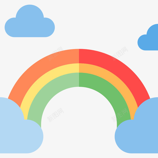 彩虹幸福41平坦svg_新图网 https://ixintu.com 彩虹 幸福 平坦