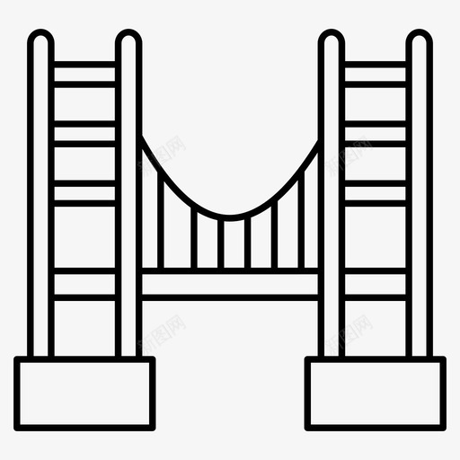 金门加利福尼亚桥金桥svg_新图网 https://ixintu.com 金门 图标 矢量图 矢量 标线 吊桥 门桥 加利 金门桥 金桥 尼亚