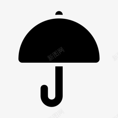 伞警卫保护图标