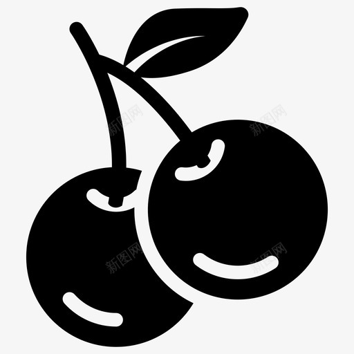 樱桃浆果可食用svg_新图网 https://ixintu.com 樱桃 浆果 可食用 食物 水果 食品 饮料 字形 矢量 矢量图 图标