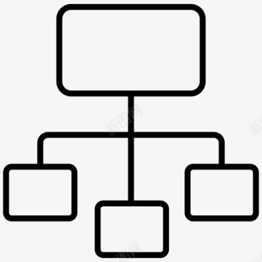网络结构算法流程图图标