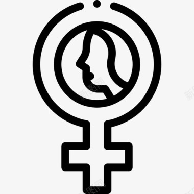 女性象征妇女节36直系图标