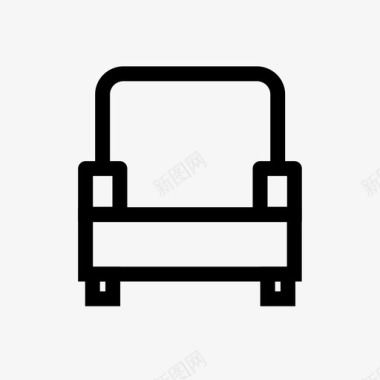 家具单人沙发图标