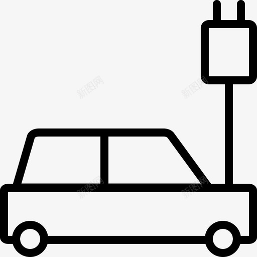 汽车充电自动汽车svg_新图网 https://ixintu.com 汽车 充电 智能 自动 系列