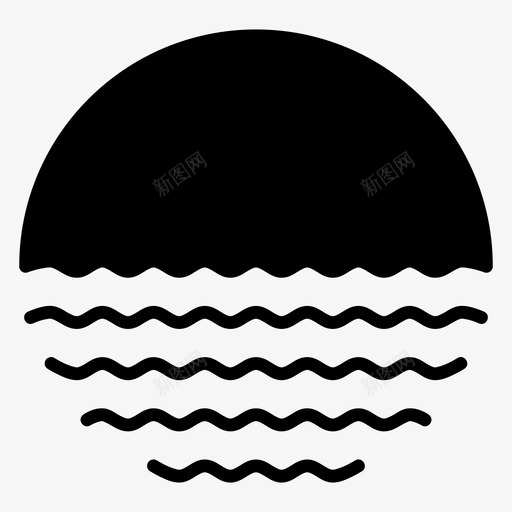 日出白昼大海svg_新图网 https://ixintu.com 日出 白昼 大海 日落