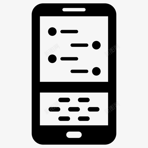 短信类型手机短信网络和通讯固体图标集svg_新图网 https://ixintu.com 手机短信 短信 类型 网络 通讯 固体 图标